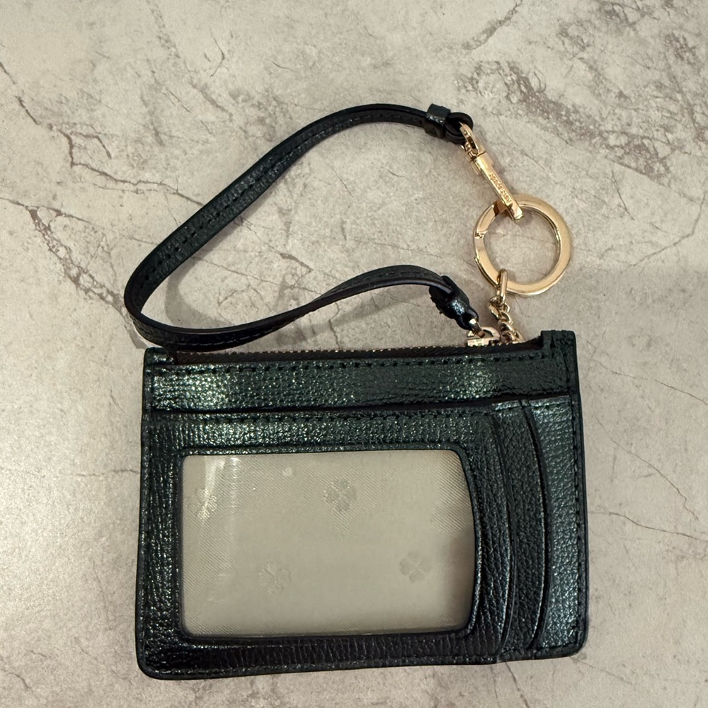 Kate Spade New York Leila Saffiano Leather Coin Card Case Wristlet Holder - Picture 2 of 4